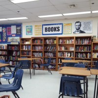 the classroom library (yes, even in high school).